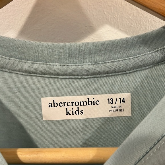 Abercrombie kids blue long sleeve moose T-shirt size 13/14 - Picture 3 of 6